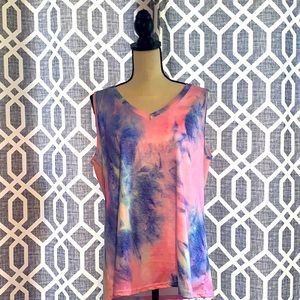 NWOT ETCYY NEW Tie Dyed Tank Top. Size XL.